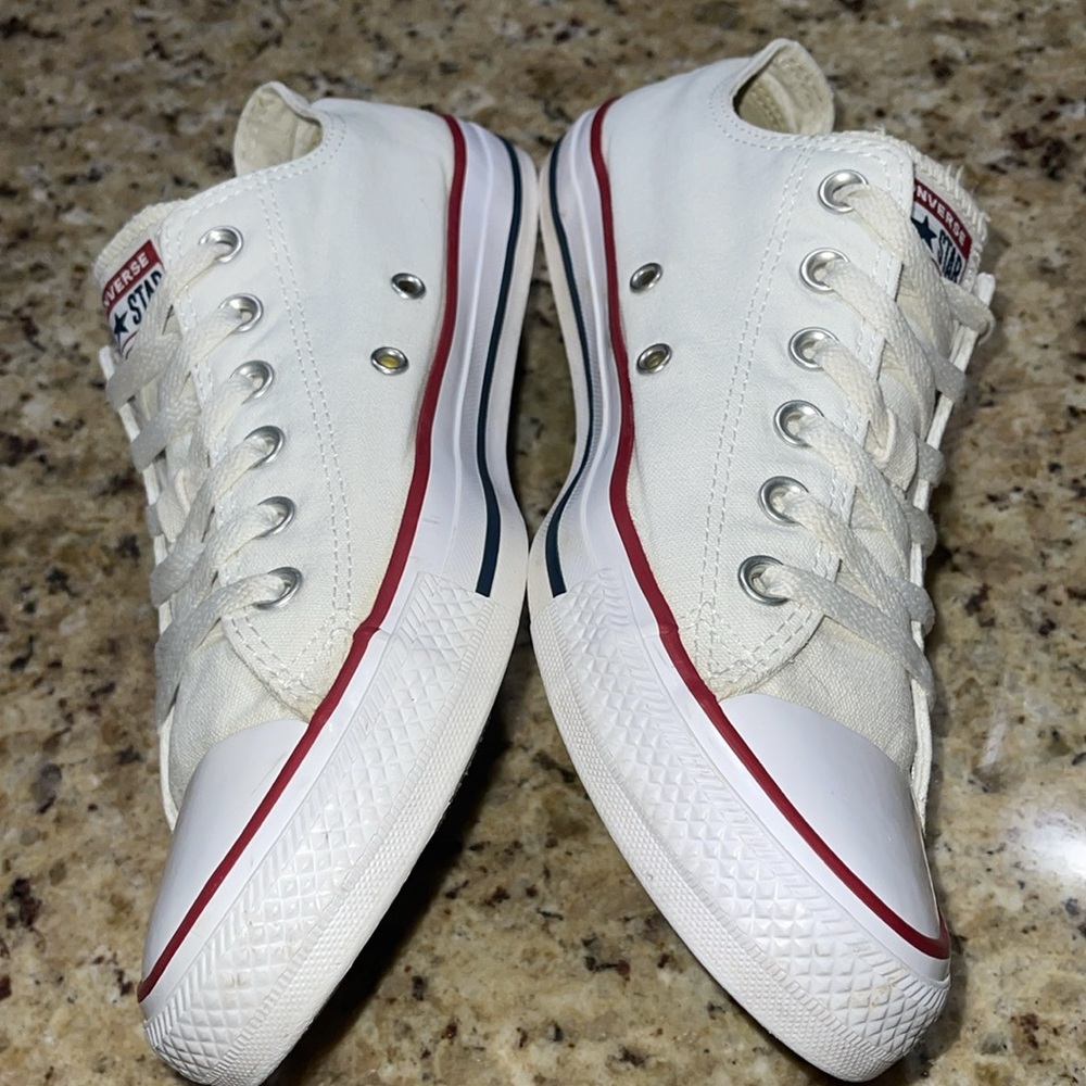Converse All Star White Low-Tops - Picture 3 of 10